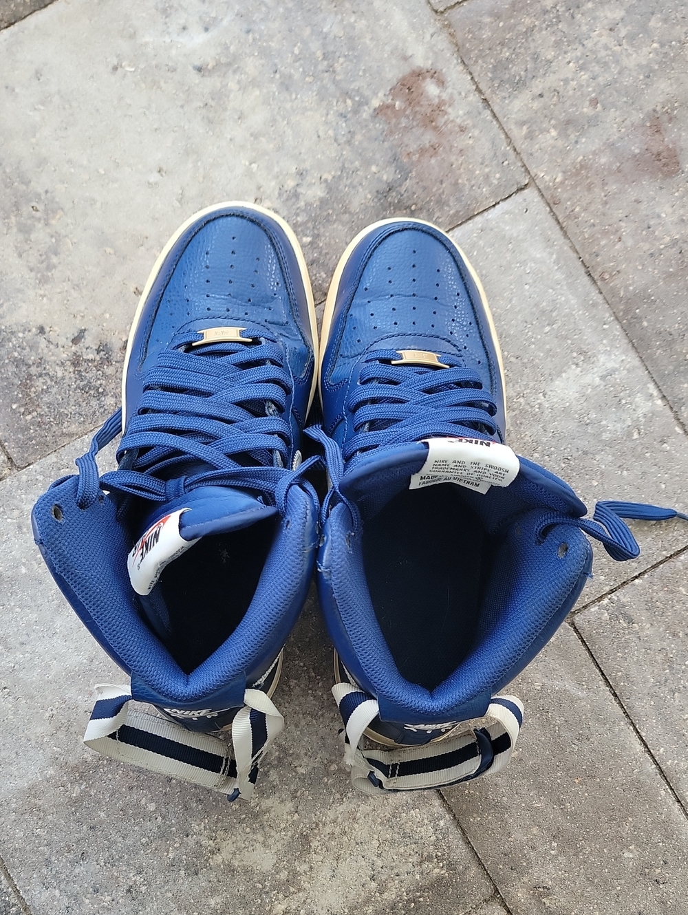 Nike Air Force 1 High Top GS Coastal Blue M Sz 8 Year 2015 - Picture 7 of 9